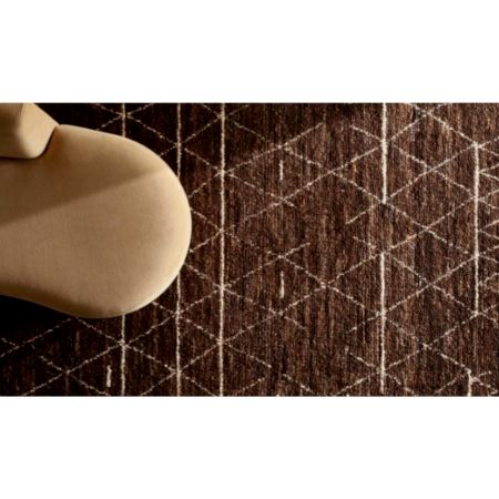 New Chalcoal Colour Moroccon Design Wool Rug